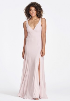 Watters SHANICE 8500 Deep V Neck Bridesmaid Dress