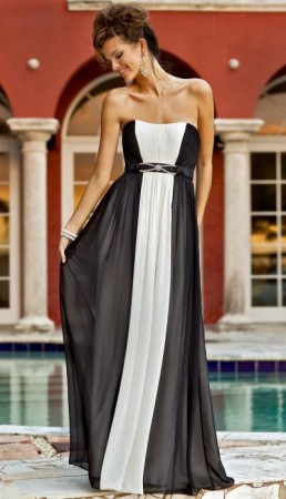 Alexia Couture Two Tone Bella Chiffon Long Bridesmaid Dress 872