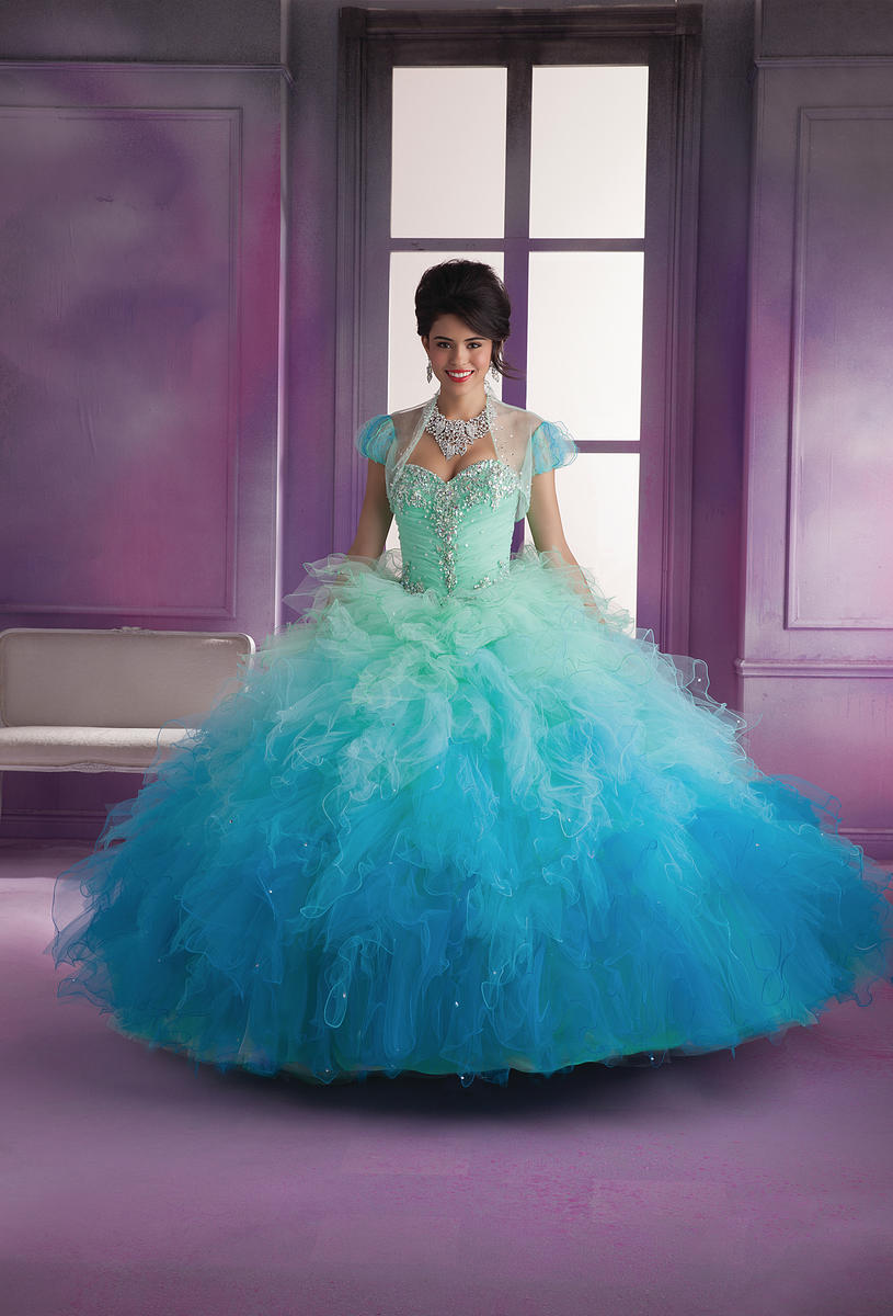 Vizcaya 89018 Ombre  Ruffle Quinceanera  Dress  French Novelty