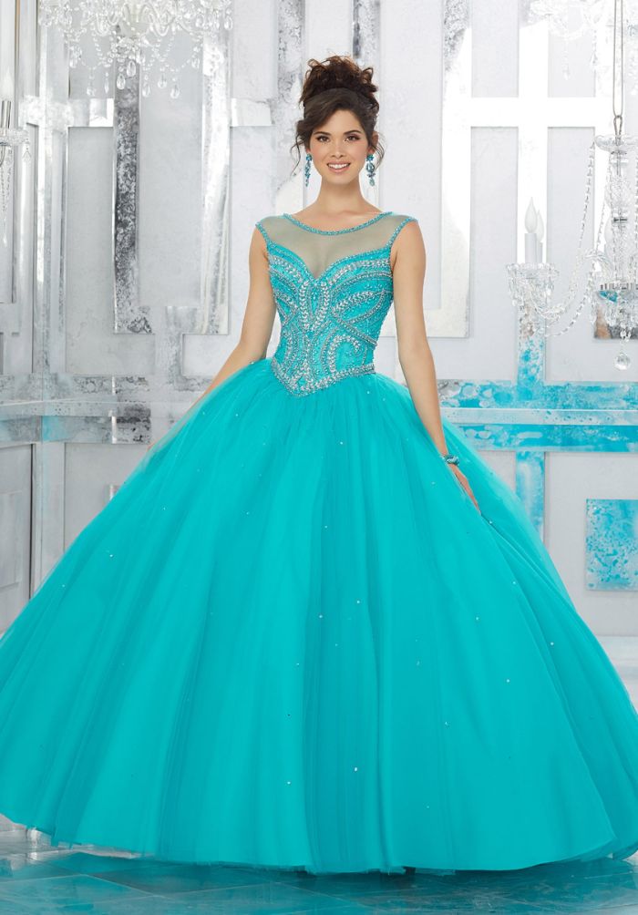 Vizcaya 89157 Beautiful Jewel Beaded Quinceanera Dress