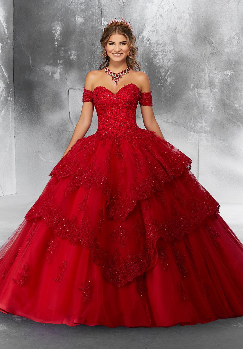 Size 6 Scarlet Vizcaya 89190 Tiered Quince  Dress  French 