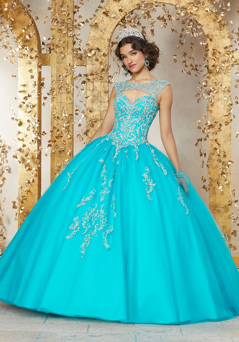 Vizcaya 89225 Sweetheart Keyhole Quinceanera Dress: French