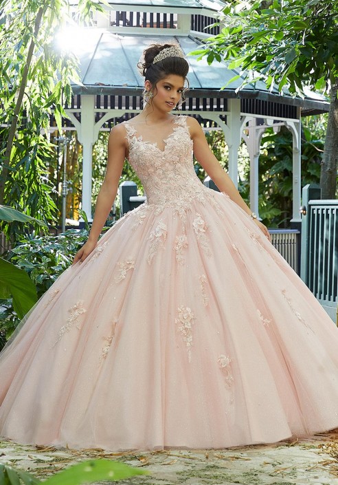 quinceanera dresses with flowers