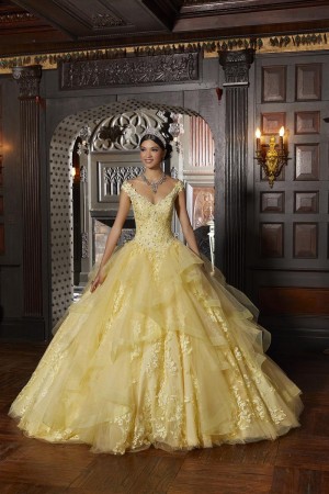 Vizcaya 89336 Beautiful Flounced Quinceanera Dress