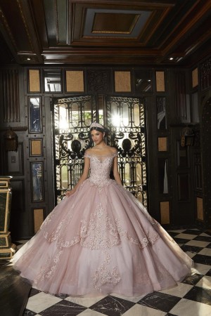 Vizcaya 89340 Sweet Scalloped Quinceanera Dress