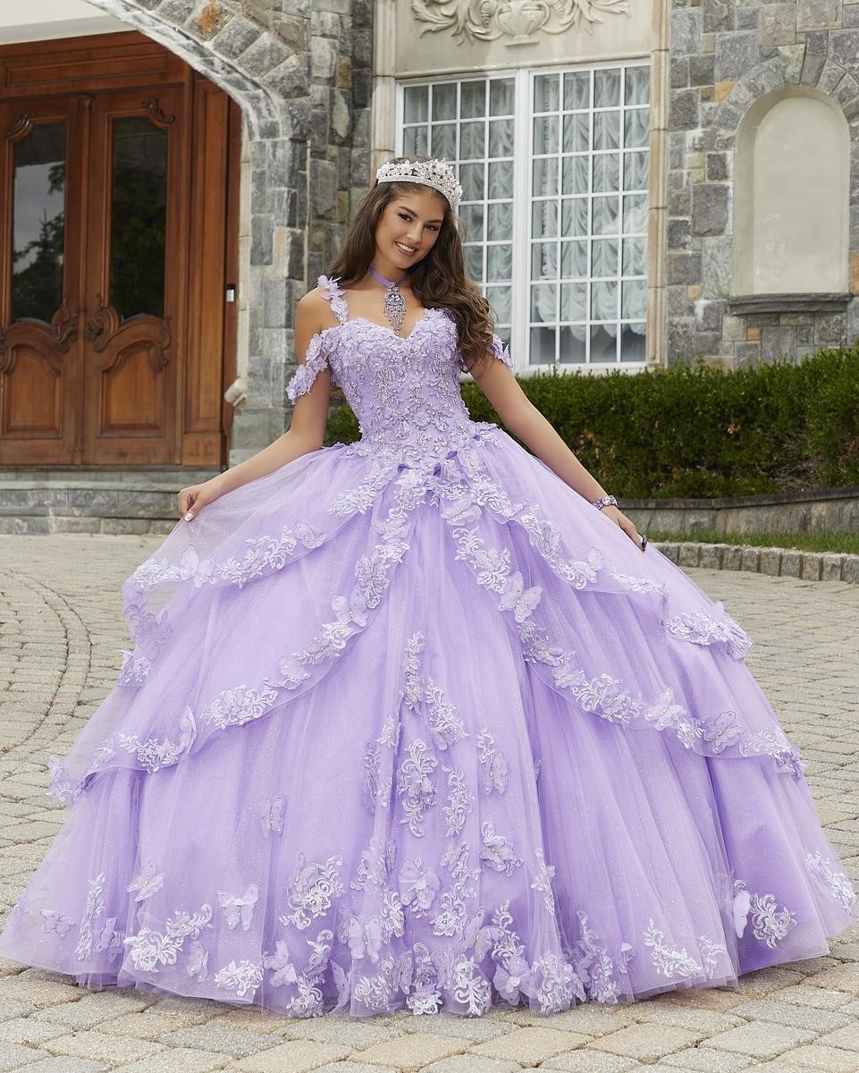 purple quinceanera dresses with butterflies