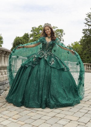Vizcaya 89418 Separate Sheer Glitter Quinceanera Cape
