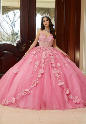 Vizcaya 89475 Fairytale 3D Floral Quinceanera Dress