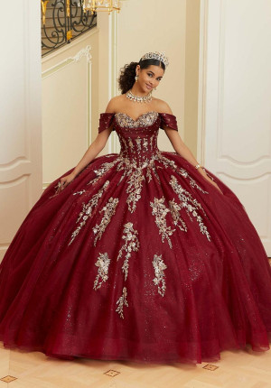 Vizcaya 89481 Fierce Botanical Quinceanera Dress
