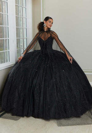 Vizcaya 89482 Sleek Bodice Crystal Quinceanera Dress