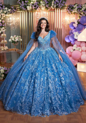 Vizcaya 89507 Dramatic Ruffle Quinceanera Dress