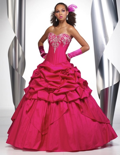 Alyce Designs Corset Quinceanera Dress with Flowers 9056: French Novelty