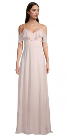 Bill Levkoff JENNIFER 907054 Ruffle Top Bridesmaid Dress
