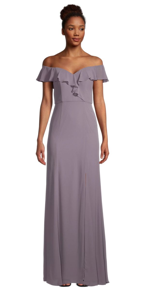 French Novelty Bill Levkoff JUSTINE 907080 Flounced Off Shoulder