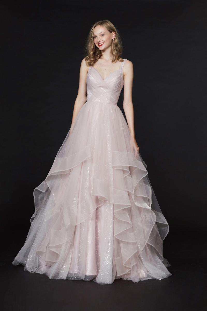 French Novelty: Angela and Alison 91003 Cascading Ruffle Prom Dress