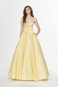 Angela and Alison 91071 Prom Dress with Bow Back