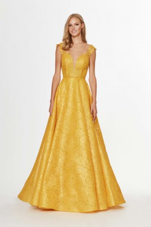 Angela and Alison 91124 Shimmering Stretch Lace Prom Dress