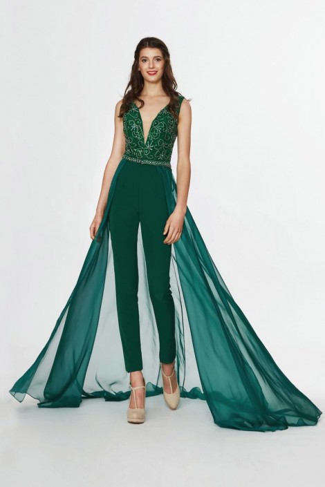 jumpsuit with removable skirt