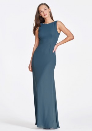 Wtoo Lupita 918 Boatneck Chiffon Bridesmaid Dress