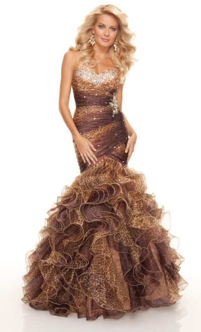 leopard mermaid dress