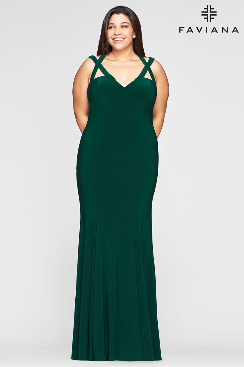 plus size strappy dress