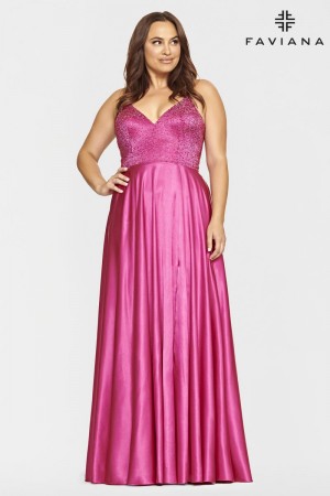 Faviana Curve 9524 Flattering Plus Size Prom Dress