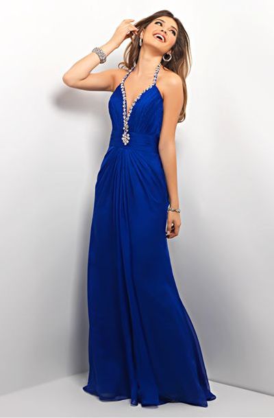 Sapphire blue formal dress top