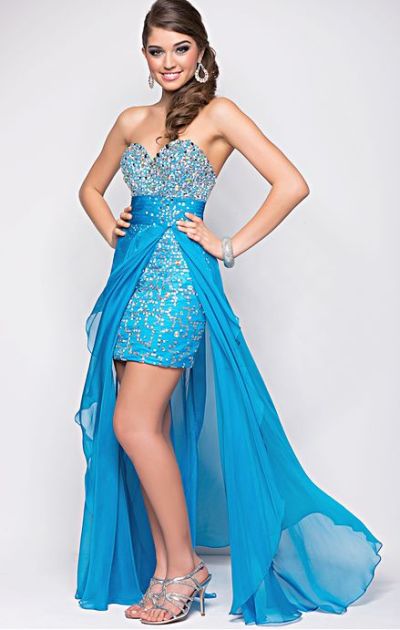 high low sparkly dress