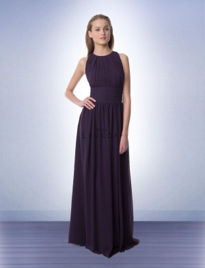 Bill Levkoff 974 High Neck Chiffon Bridesmaid Gown