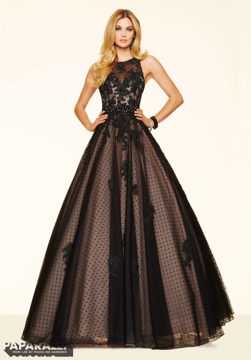 sleek evening gown