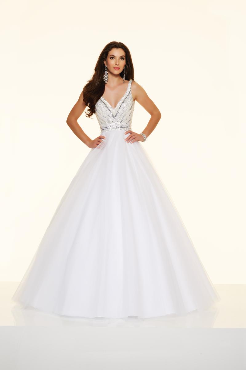 French Novelty Mori Lee Paparazzi 98081 Beaded Tulle Ball Gown