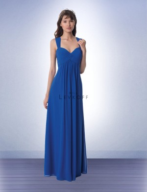 Bill Levkoff 984 Pleated Empire Bridesmaid Gown