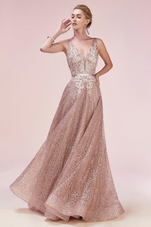 Andrea and Leo Couture A0568 Sparkling Lace Gown