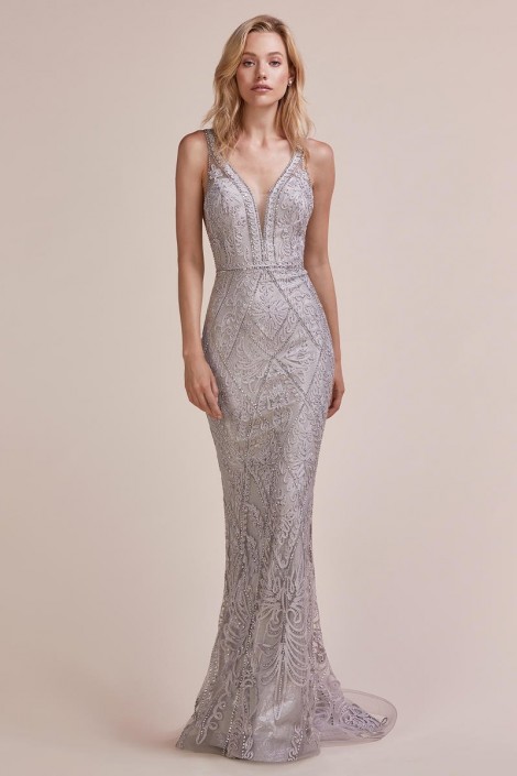 all diamond prom dress