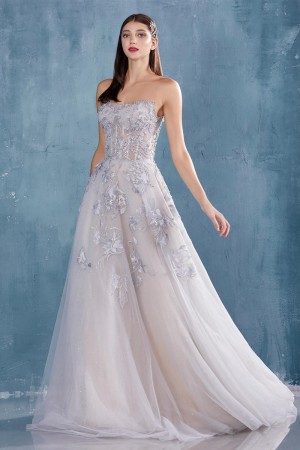 Andrea and Leo A0746 Ethereal Garden Tulle Gown