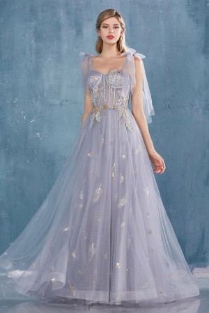 Andrea and Leo A0824 Amazing Sheer Corset Gown
