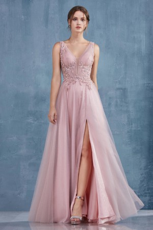 Andrea and Leo A0940 Nymphette Lace Prom Dress