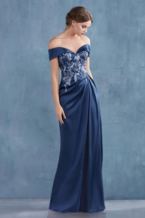 Andrea and Leo A0955 Off Shoulder Embroidered Gown