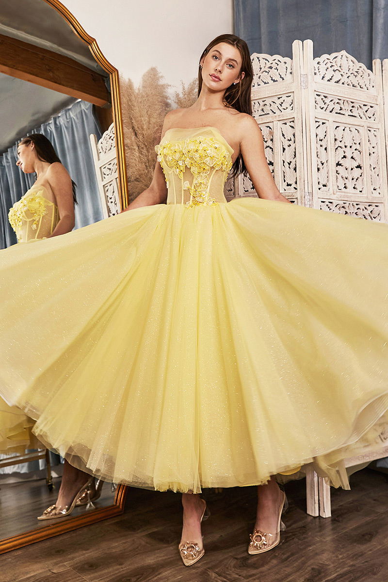 Tea length quinceanera dresses cheap