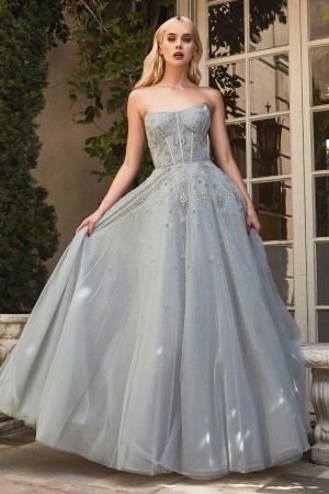 Andrea and Leo A1095 Ari Ribbon Corset Gown