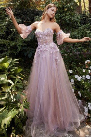 Andrea and Leo A1108 Opal Garden Corset Gown