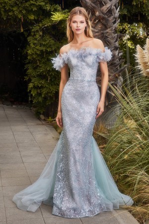 Andrea and Leo A1179 Couture Flower Off Shoulder Gown