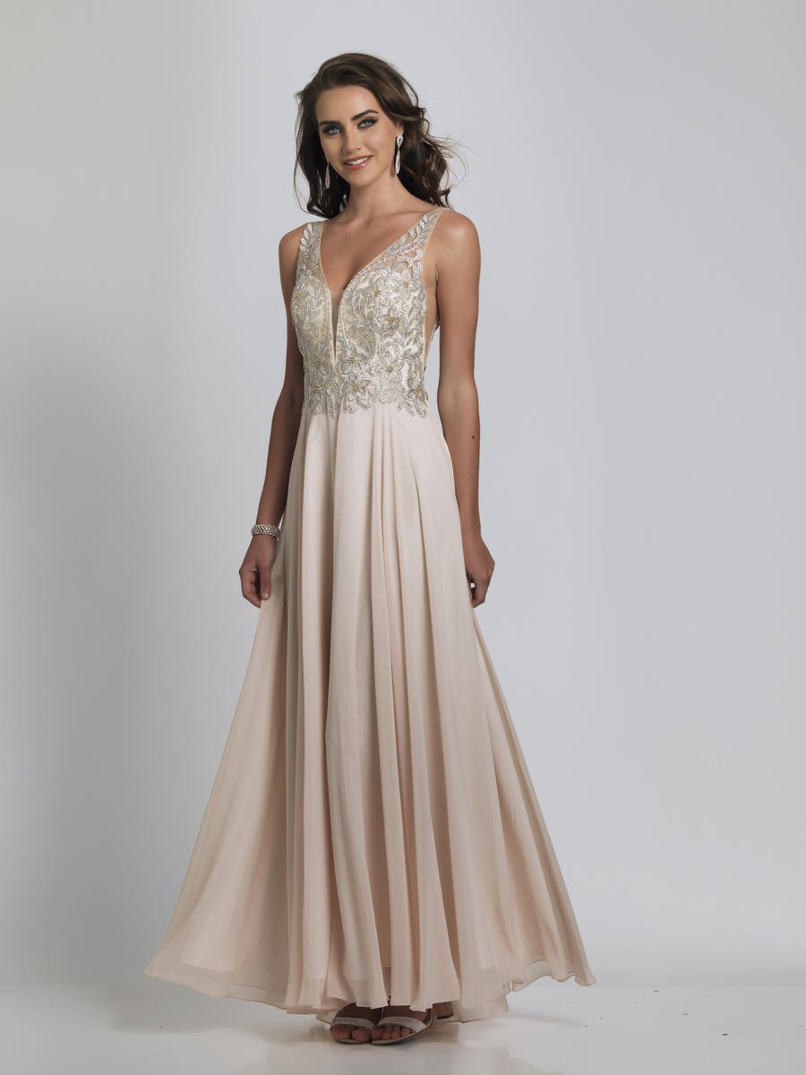Dave And Johnny A8531 Gown With Side Cutouts French Novelty Johnny A8531 Gown With Side Cutouts