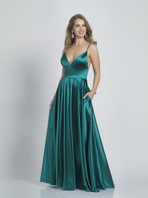 Dave and Johnny A8994W Plus Size Gown with Pockets
