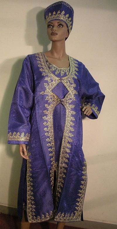 African Inspired 3pc Ladies Dress Set 20006-1: French Novelty