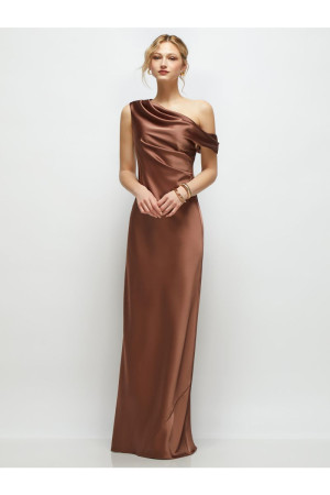 After Six 6912 Liv Upscale Bridesmaid Gown with Draped One Shoulder