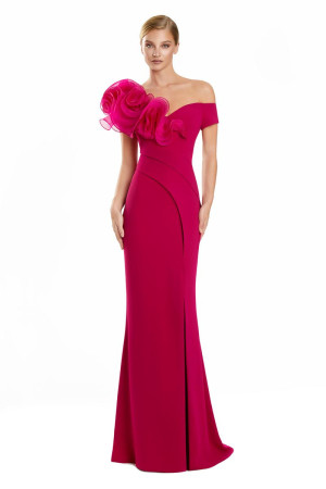 Alexander by Daymor 3122 Mother Of The Bride Gown With Large Ruffle