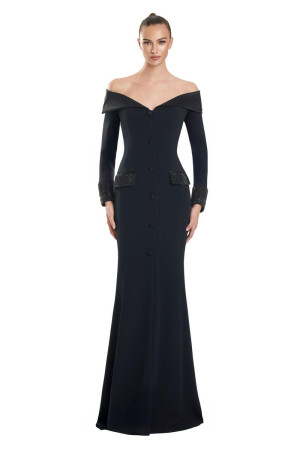 Alexander by Daymor 3149 Long Sleeve Wedding Guest Evening Dress