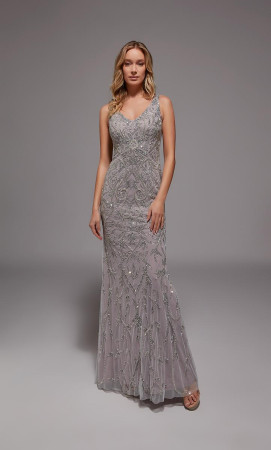 Alyce Paris 27799 Long Mother Of The Bride Dress With Allover Beaded