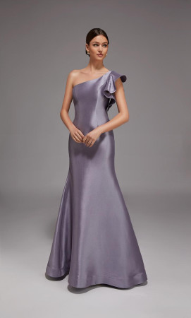 Alyce Paris 27826 Long Formal Event Dress With Asymmetrical Neckline